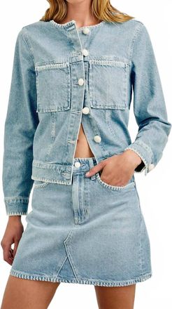 Rails Lido Denim Top In Harbor