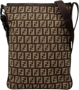Fendi Pre-owned Vintage Crossbody Bag - Dames - Vintage Schoudertas - Bruin - ONE Size - Vintage