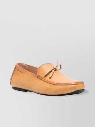 Santoni leather loafers