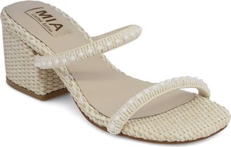 Mia Sabella Embellished Sandal in Bone Beads at Nordstrom, Size 7.5