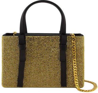 Kara Bow Midi Shopper Bag - Mesh - Gold