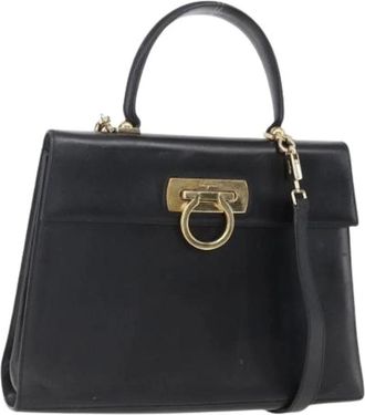 Ferragamo Pre-owned Handbags, female, Black, Size: ONE SIZE Pre-owned Hand Bag