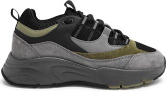 Cleens Aero Runner Panelled Mesh Sneakers Grey UK11 - 45 (IT45 / UK11)