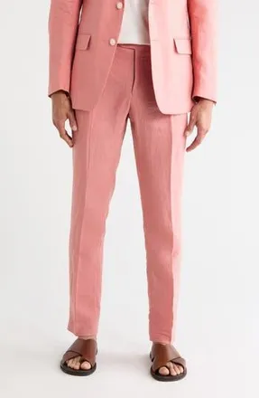 Tommy Hilfiger Flat Front Trousers in Light Red Solid at Nordstrom Rack, Size 30 X 30