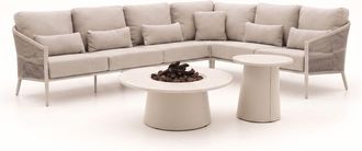 Bellagio la vita attrattiva Bellagio Mineo/Cosidune hoek loungeset met vuurtafels 6-delig