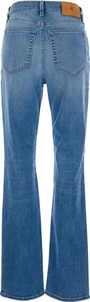 Pantaloni Torino Womens Straight Jeans Alanis Blue Cotton