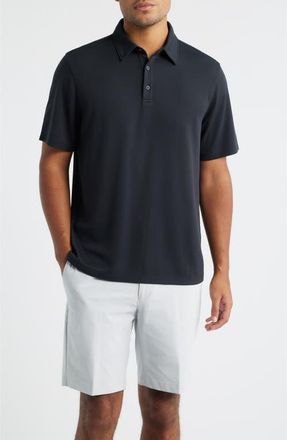 Zella Swing Golf Polo in Black Caviar at Nordstrom, Size Xx-Large