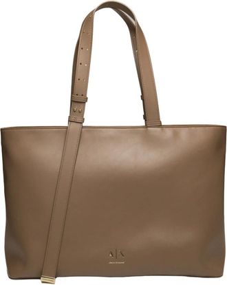 A|X Armani Exchange Alice Shopper - - Bags - Donna - Beige - ONE SIZE