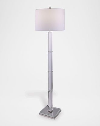 Port 68 Blake Brass Crystal Floor Lamp