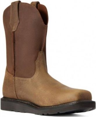 Ariat Men Rambler Wedge Steel Toe Work Boot In Earth Brown