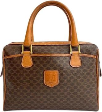 Celine Pre-owned Handbags, female, Brown, Size: ONE SIZE Pre-owned Vintage Travel Bag