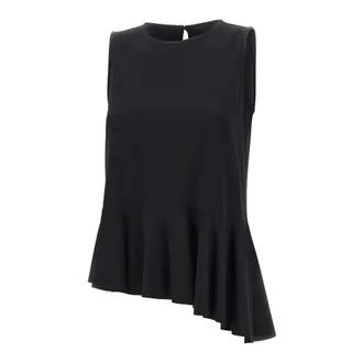 Kaos Sleeveless Tops, female, Black, Size: XL Kaos Shirts Black