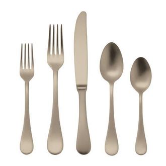 Mepra Brescia Flatware Set - 5 Pieces in Ice Champagne at Nordstrom