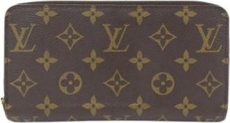 Louis Vuitton Pre-owned Wallets, female, Brown, Size: ONE SIZE Pre-owned Canvas wallets