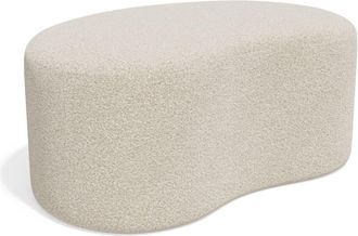 Sia Home Puf 80 cm tejido boucl&eacute; crema