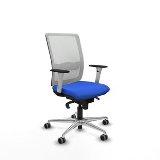 Piqueras y Crespo Silla De Oficina Piqueras Y Crespo Haches Blanco Aluminio Malla