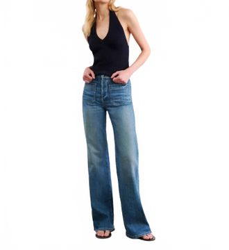 Nili Lotan Womens Florence Jean In Classic Wash