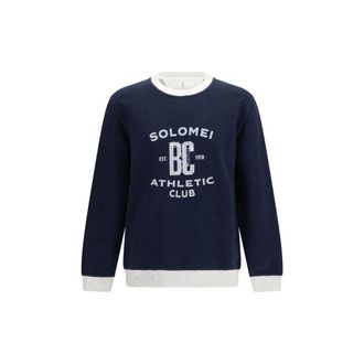 Brunello Cucinelli Blue Cotton Mens Sweatshirt