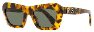 Retro Superfuture Unisex Modern Cat Eye Sunglasses Zenya NZH Spotted Havana 53mm
