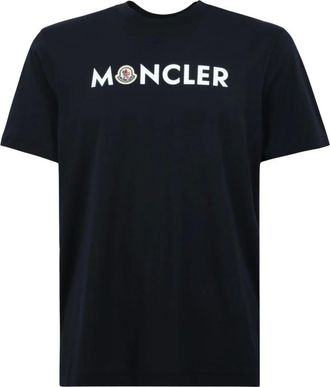 Moncler Tops, Heren, Blauw, 2Xl, Katoen, T-shirts