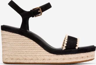 Cole Haan Womens Cloudfeel Asbury Espadrille Wedge Sandals - Black Size 10.5
