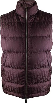 Dior Schuin aflopend vest Bruin