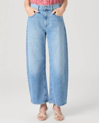 Paige Arellia Ankle Barrel Leg Jean In Ferrera