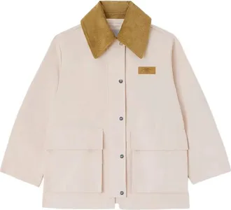 Ganni Jacket In Pink Twill