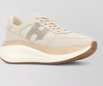 Hogan leather maxi active low-top sneakers