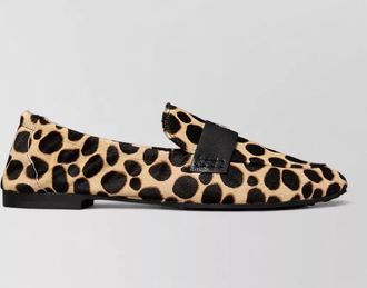 Tory Burch printed calf hair loafers