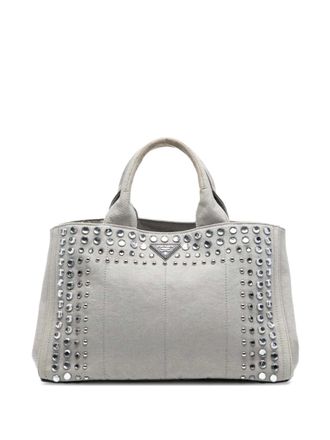 Prada 2013-2025 Canvas Canapa Bijoux satchel - Grey