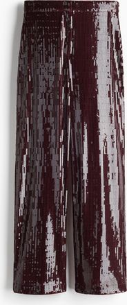 H&M Paillettenhose - Red