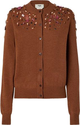 Fendi Wool And Cashmere Cardigan-Donna