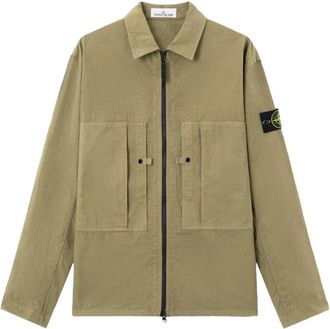Stone Island 1200005 Comfort-fit Zip-up Overshirt