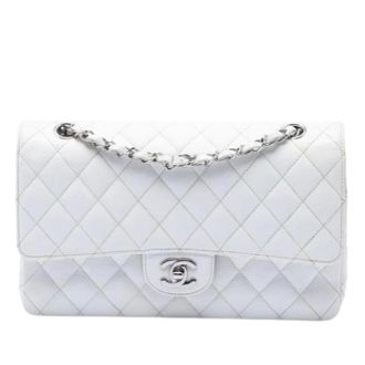 Chanel Pre-owned Classic Flap - Dames - Pre-owned - Wit - Maat: ONE Size Leer