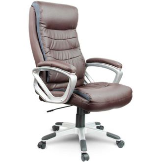 OEM Silla De Oficina Sofotel Eg-226 De Cuero Marr&oacute;n