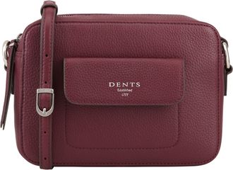 Dents Womens Ayfair Leather Cross Body Bag - Red - One Size