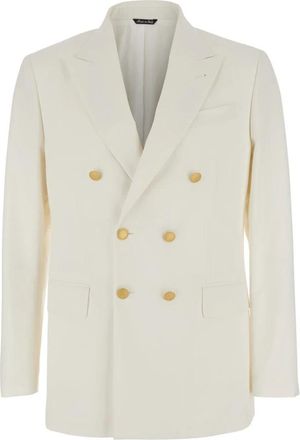 Reveres 1949 Double Breasted Jacket - Heren - Business blazers - Wit - L - Katoen - Kostuums