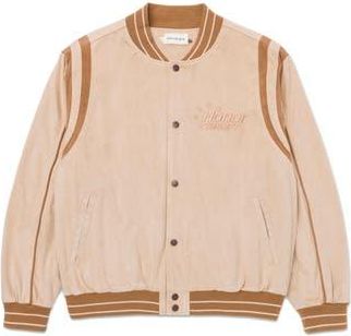 Honor The Gift Oil Head Varsity Jacket in Tan at Nordstrom Rack, Size Xxx-Large