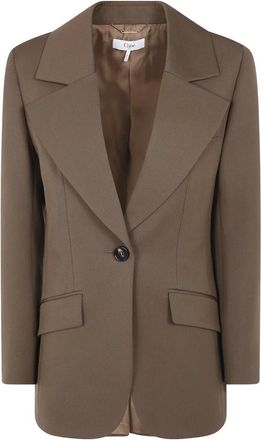 Chlo&eacute; Klassieke Blazer - Dames - Blazers - Bruin - XS - Jassen