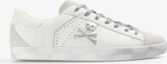Scalpers Embroidered Side Skull Henry Sneakers in Offwhitesilver at Nordstrom, Size 37