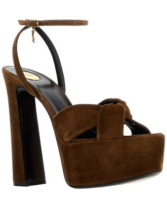 Saint Laurent Franciane Leather Sandal