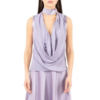 Elisabetta Franchi Dames, Tops, Paars, Maat: L Viscose