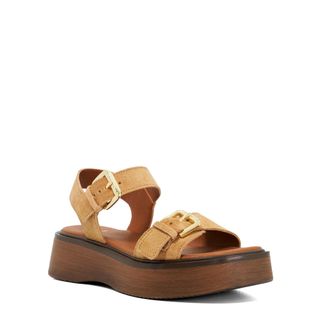 Dune London Ladies LUNO Double Strap Flatform Sandals Size UK 5 Casual Sandals