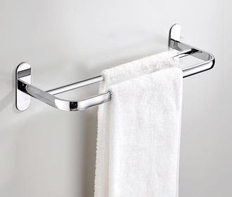 OEM Toallero Doble, 40 Cm, Sus304, Toallero De Pared Para Ba&ntilde;o, Acero Inoxidable Pulido, 2 Barras