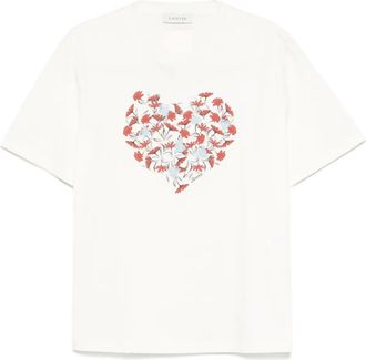 Lanvin T-shirt a fiori - Toni neutri