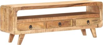 vidaXL Mueble Para Tv De Madera Maciza De Mango Rugosa 117x30x41 Cm Vidaxl