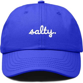 Dalix Salty Embroidered Everyday Hat in Royal Blue at Nordstrom
