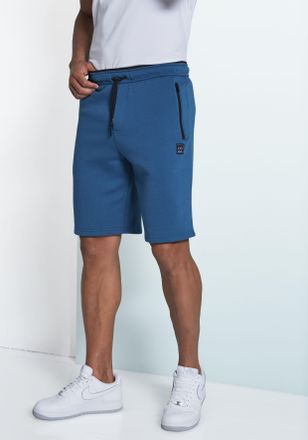 John Devin Sweatshorts JOHN DEVIN, Herren, Gr. XXL (60/62), N-Gr, blau (petrol), angeraute Sweatware, Obermaterial: 60% Baumwolle, 40% Polyester, unifarben, bequ