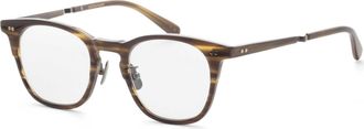 Garrett Leight Mens 47 mm Brown Opticals